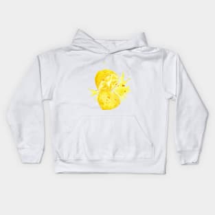 Juicy lemon. Bright summer print Kids Hoodie